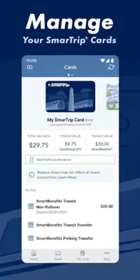 SmarTrip android App screenshot 2